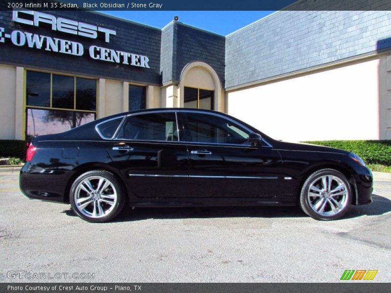 Black Obsidian / Stone Gray 2009 Infiniti M 35 Sedan