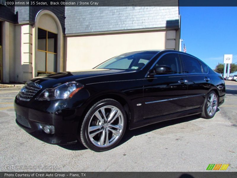 Black Obsidian / Stone Gray 2009 Infiniti M 35 Sedan