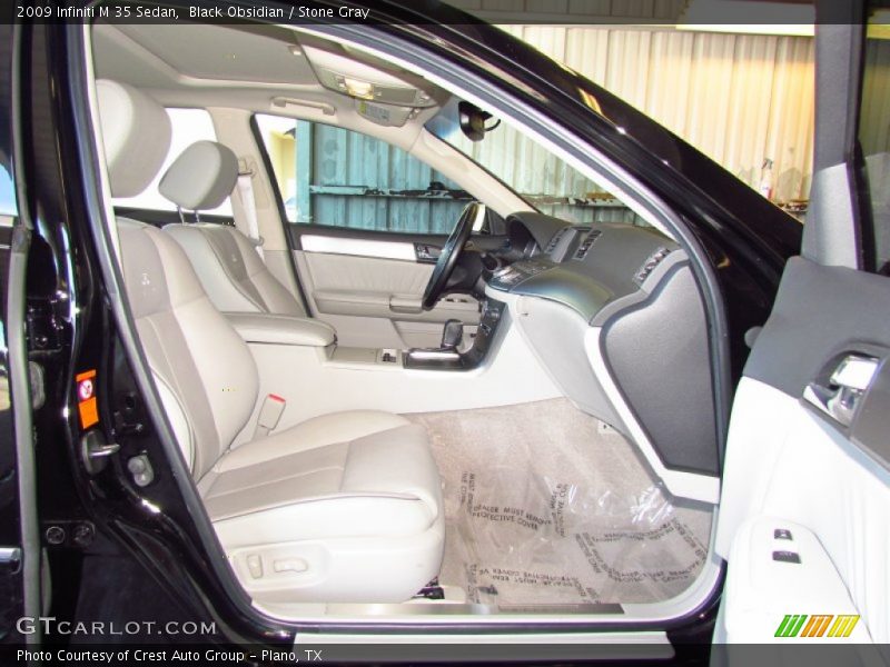 Black Obsidian / Stone Gray 2009 Infiniti M 35 Sedan