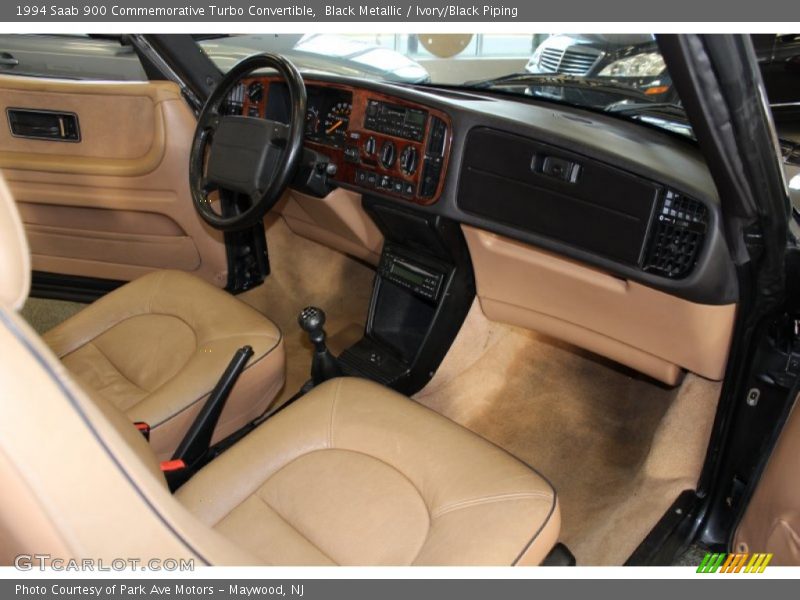 Black Metallic / Ivory/Black Piping 1994 Saab 900 Commemorative Turbo Convertible