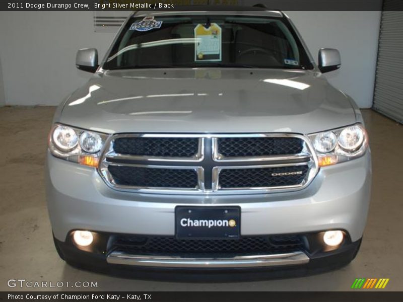 Bright Silver Metallic / Black 2011 Dodge Durango Crew