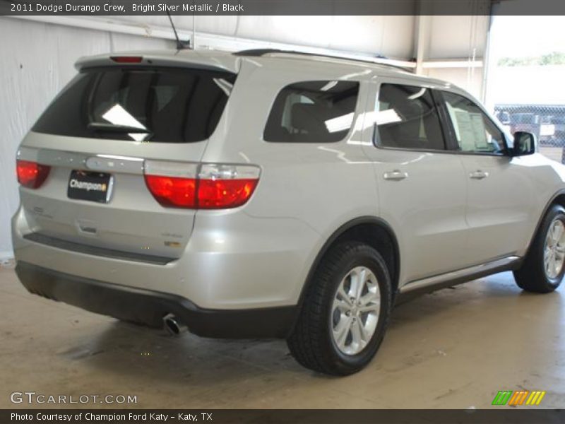 Bright Silver Metallic / Black 2011 Dodge Durango Crew