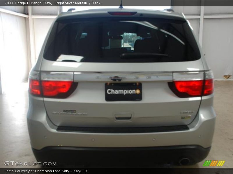 Bright Silver Metallic / Black 2011 Dodge Durango Crew