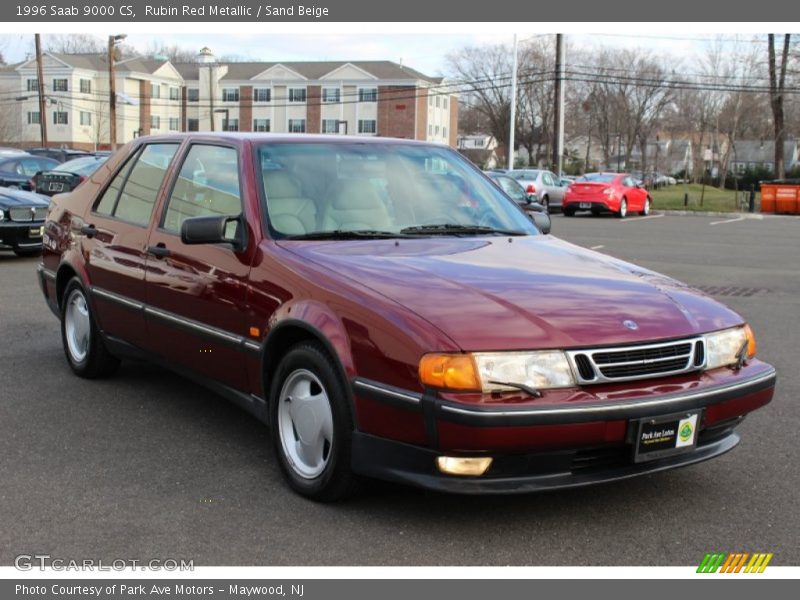 Rubin Red Metallic / Sand Beige 1996 Saab 9000 CS