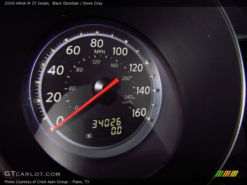 Black Obsidian / Stone Gray 2009 Infiniti M 35 Sedan
