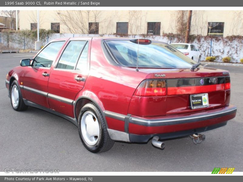 Rubin Red Metallic / Sand Beige 1996 Saab 9000 CS