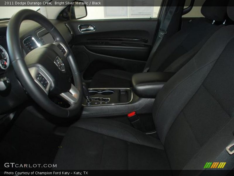 Bright Silver Metallic / Black 2011 Dodge Durango Crew