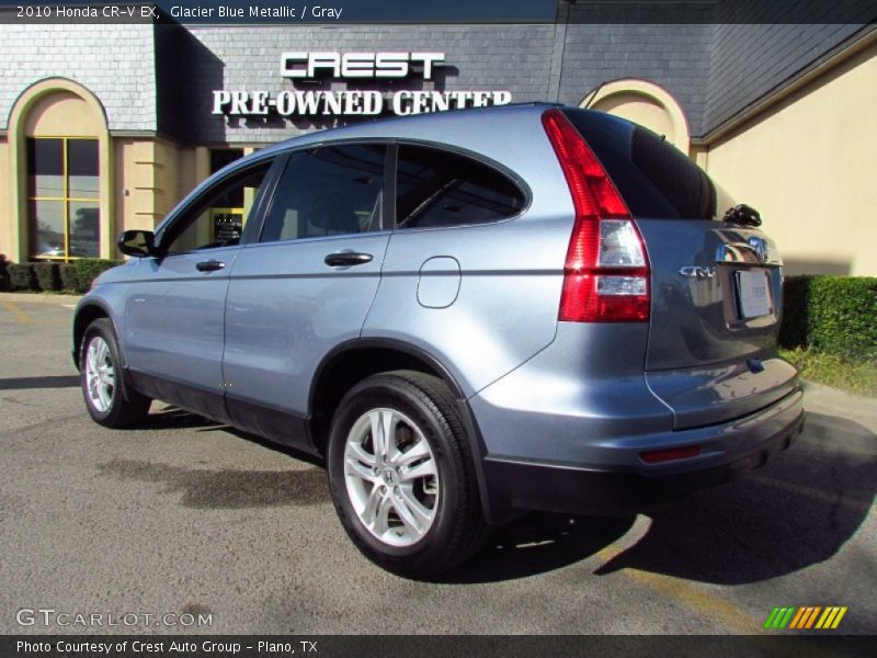 Glacier Blue Metallic / Gray 2010 Honda CR-V EX