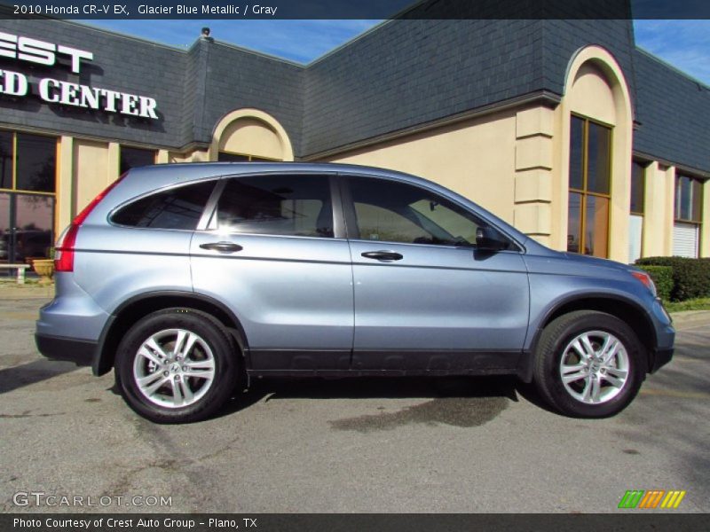 Glacier Blue Metallic / Gray 2010 Honda CR-V EX