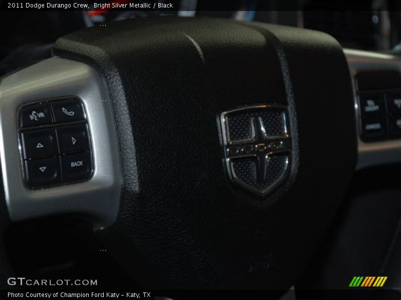 Bright Silver Metallic / Black 2011 Dodge Durango Crew