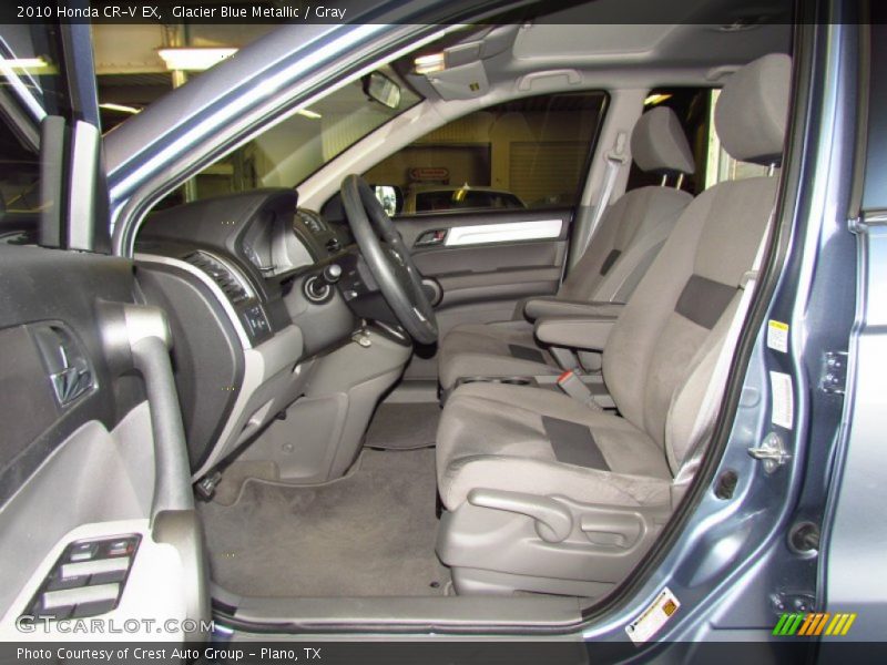 Glacier Blue Metallic / Gray 2010 Honda CR-V EX