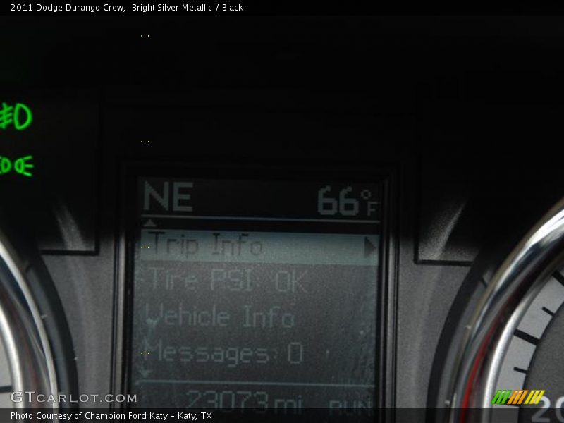 Bright Silver Metallic / Black 2011 Dodge Durango Crew