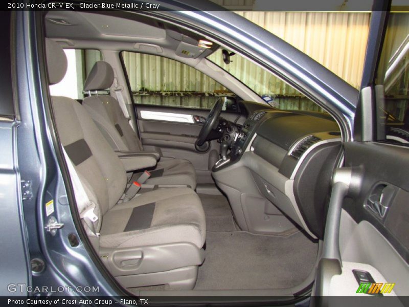Glacier Blue Metallic / Gray 2010 Honda CR-V EX