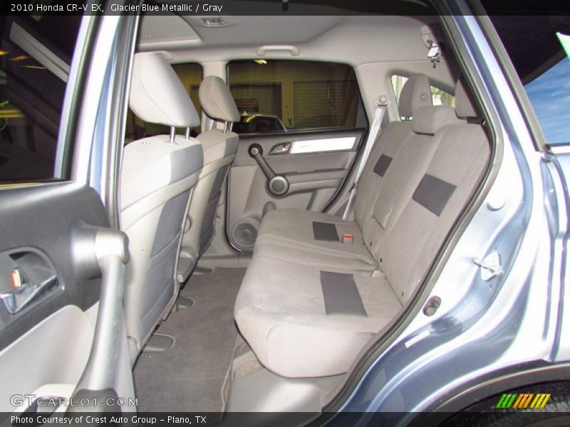 Glacier Blue Metallic / Gray 2010 Honda CR-V EX