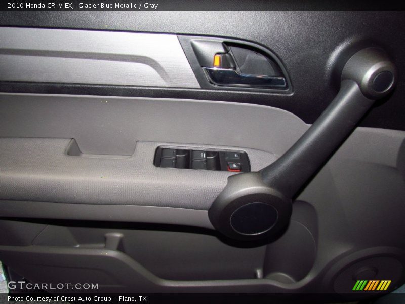 Glacier Blue Metallic / Gray 2010 Honda CR-V EX