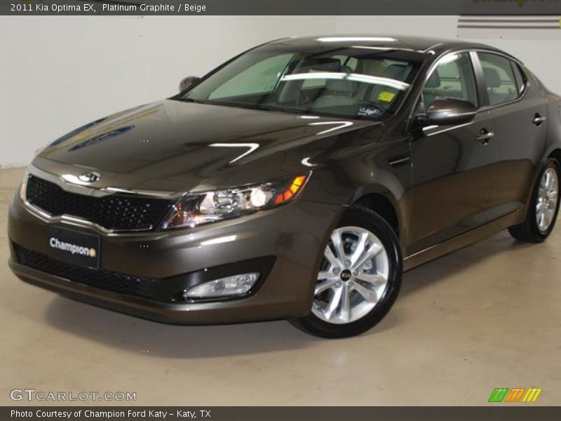 Platinum Graphite / Beige 2011 Kia Optima EX