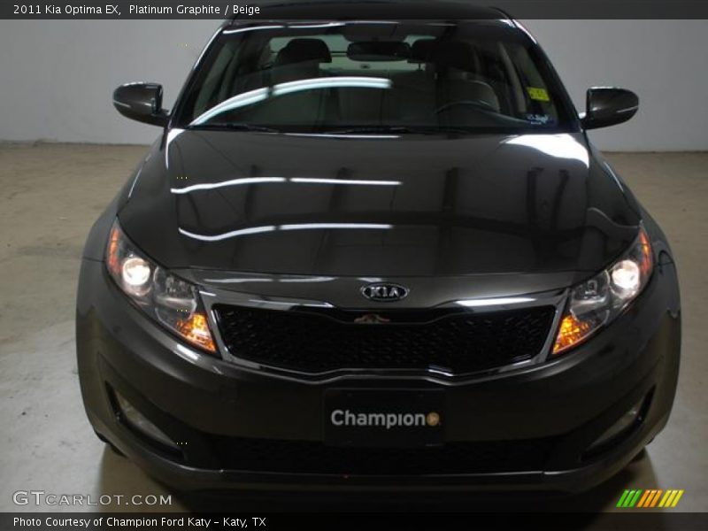 Platinum Graphite / Beige 2011 Kia Optima EX