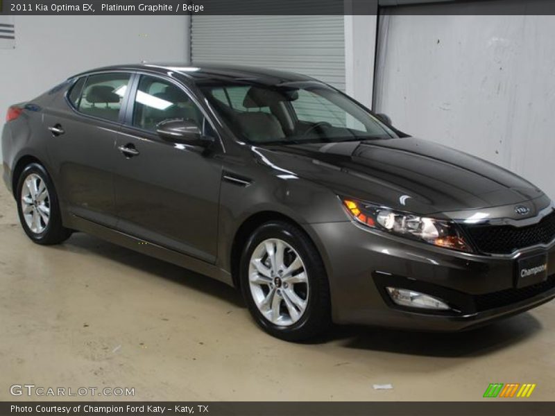 Platinum Graphite / Beige 2011 Kia Optima EX