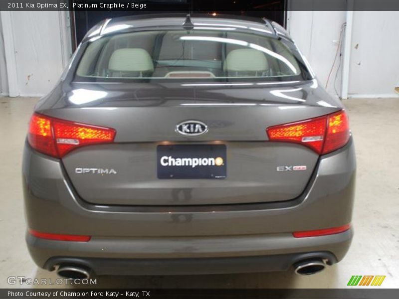 Platinum Graphite / Beige 2011 Kia Optima EX