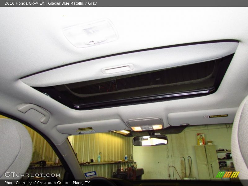Glacier Blue Metallic / Gray 2010 Honda CR-V EX