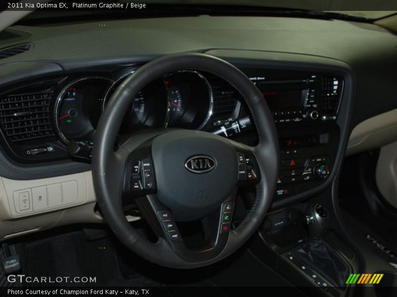 Platinum Graphite / Beige 2011 Kia Optima EX