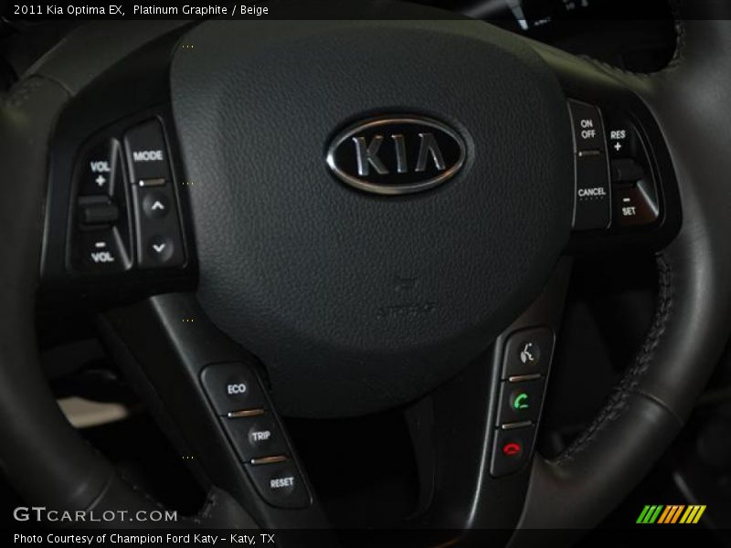 Platinum Graphite / Beige 2011 Kia Optima EX