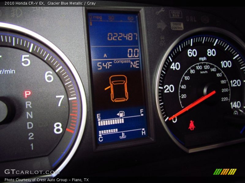Glacier Blue Metallic / Gray 2010 Honda CR-V EX