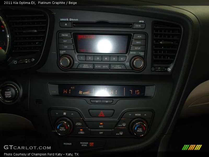 Platinum Graphite / Beige 2011 Kia Optima EX