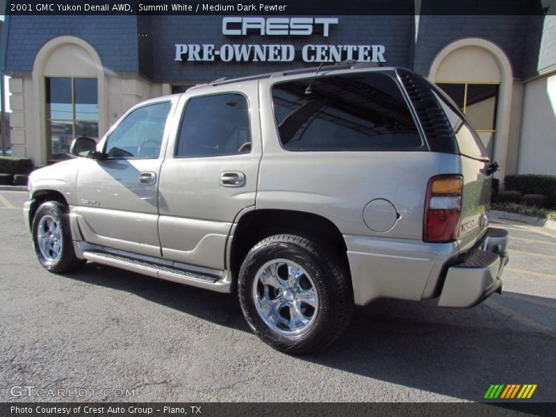 Summit White / Medium Dark Pewter 2001 GMC Yukon Denali AWD