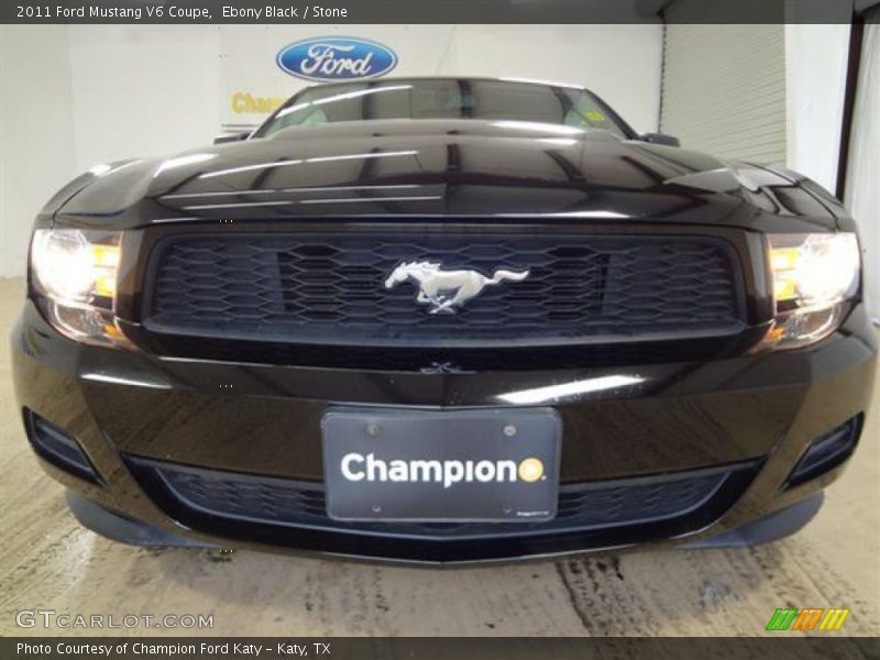 Ebony Black / Stone 2011 Ford Mustang V6 Coupe