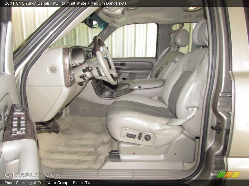 Summit White / Medium Dark Pewter 2001 GMC Yukon Denali AWD