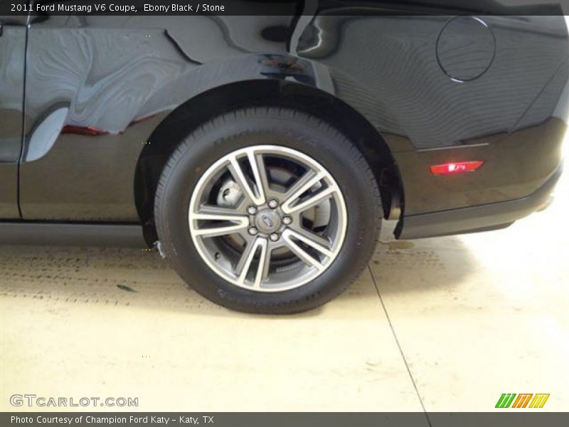 Ebony Black / Stone 2011 Ford Mustang V6 Coupe