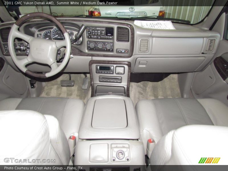 Summit White / Medium Dark Pewter 2001 GMC Yukon Denali AWD