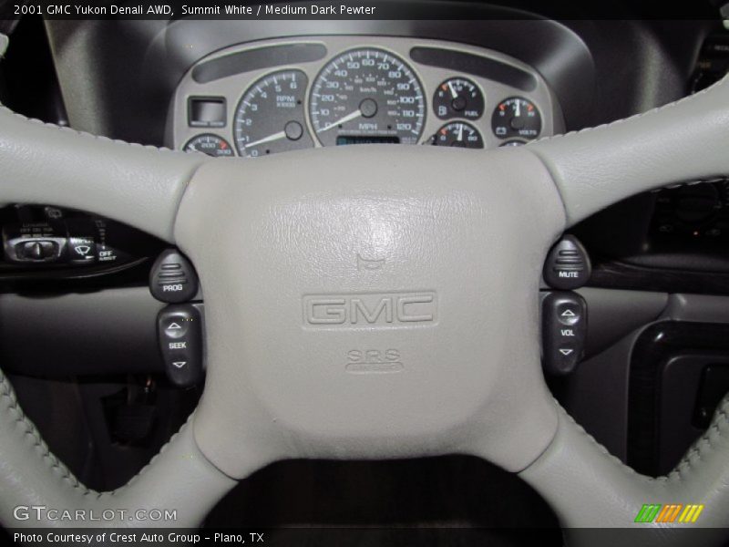 Summit White / Medium Dark Pewter 2001 GMC Yukon Denali AWD
