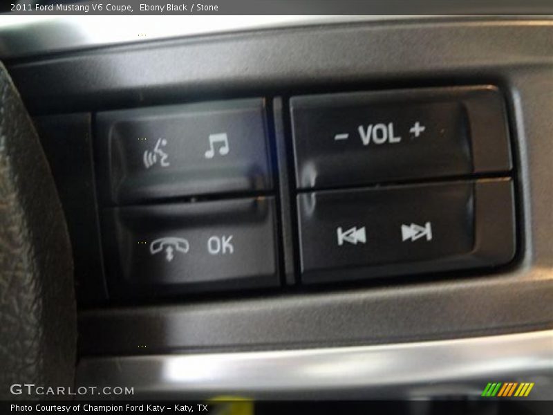 Ebony Black / Stone 2011 Ford Mustang V6 Coupe