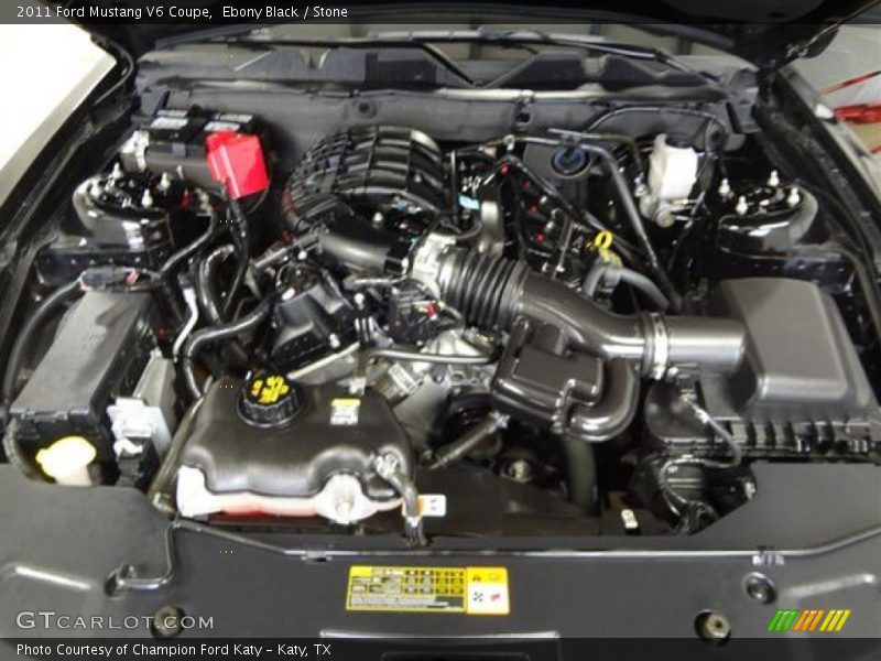 Ebony Black / Stone 2011 Ford Mustang V6 Coupe