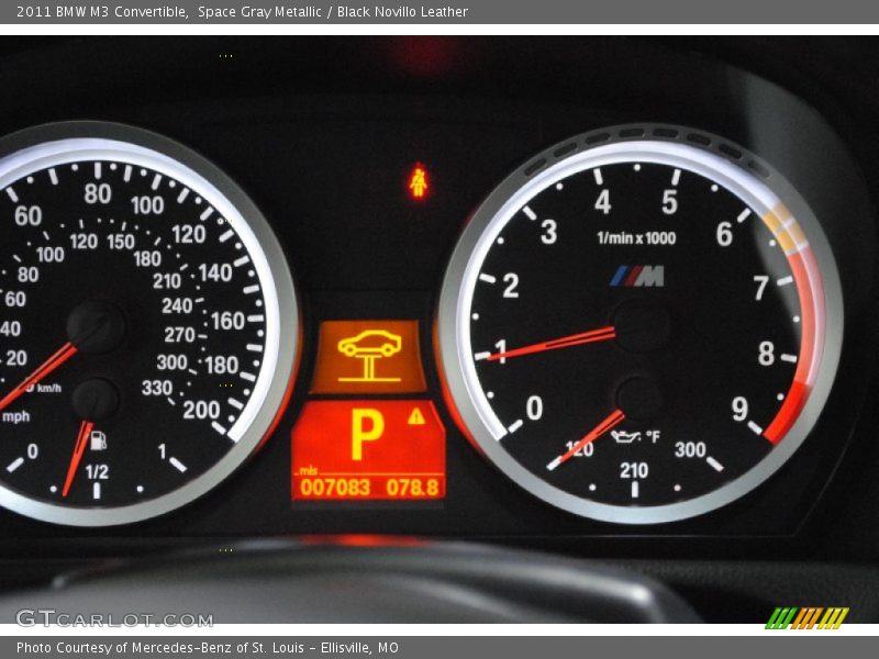 Space Gray Metallic / Black Novillo Leather 2011 BMW M3 Convertible