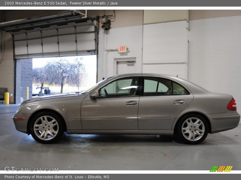 Pewter Silver Metallic / Java 2003 Mercedes-Benz E 500 Sedan
