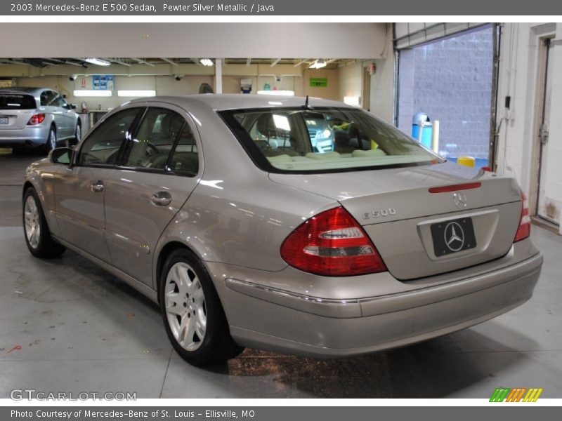 Pewter Silver Metallic / Java 2003 Mercedes-Benz E 500 Sedan