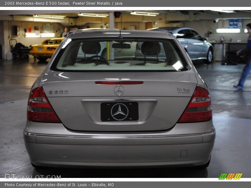 Pewter Silver Metallic / Java 2003 Mercedes-Benz E 500 Sedan
