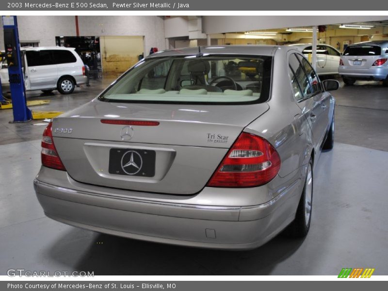 Pewter Silver Metallic / Java 2003 Mercedes-Benz E 500 Sedan