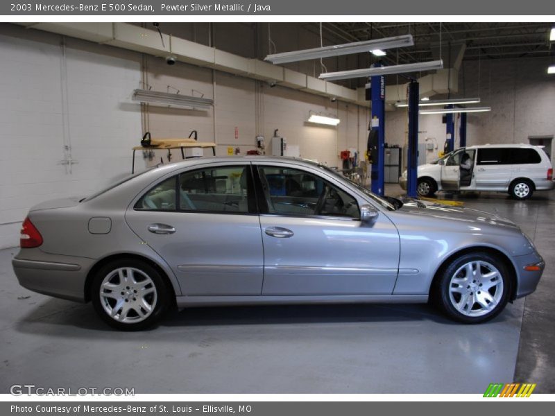 Pewter Silver Metallic / Java 2003 Mercedes-Benz E 500 Sedan