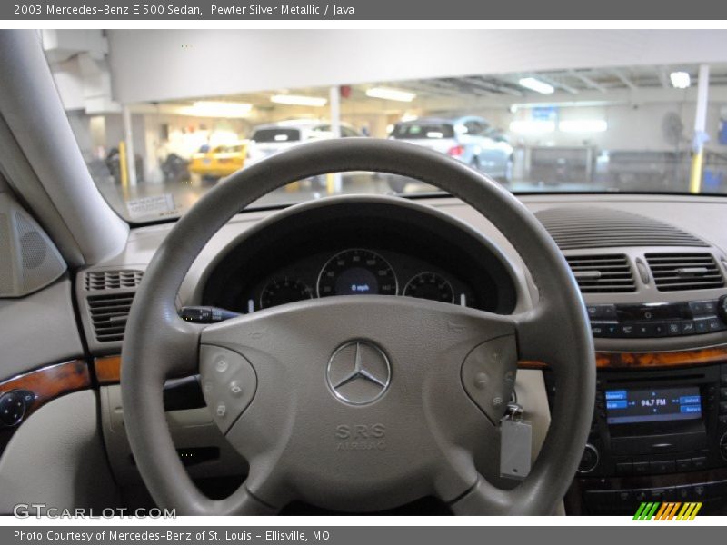Pewter Silver Metallic / Java 2003 Mercedes-Benz E 500 Sedan