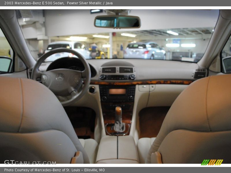 Pewter Silver Metallic / Java 2003 Mercedes-Benz E 500 Sedan
