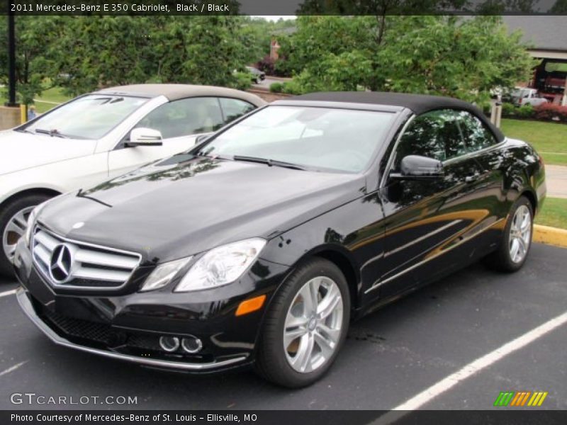 Black / Black 2011 Mercedes-Benz E 350 Cabriolet