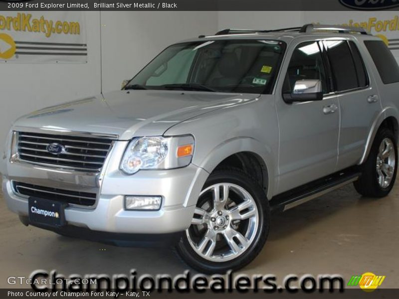 Brilliant Silver Metallic / Black 2009 Ford Explorer Limited