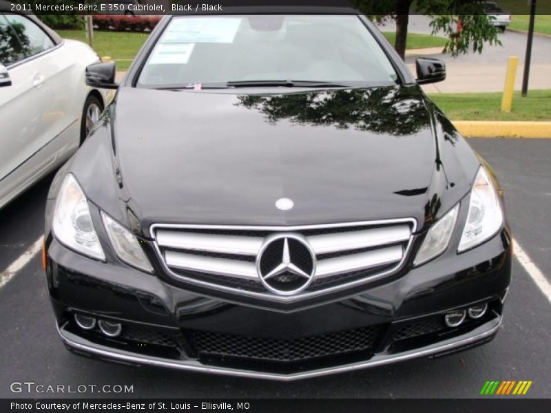 Black / Black 2011 Mercedes-Benz E 350 Cabriolet