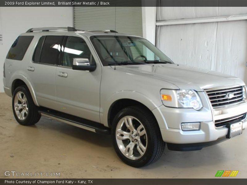 Brilliant Silver Metallic / Black 2009 Ford Explorer Limited