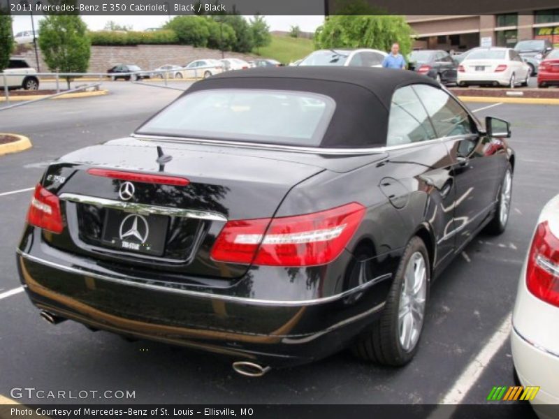 Black / Black 2011 Mercedes-Benz E 350 Cabriolet