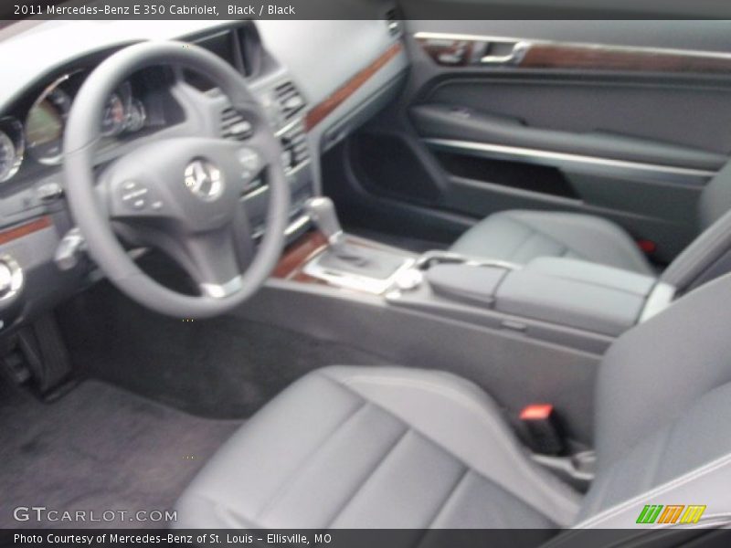 Black / Black 2011 Mercedes-Benz E 350 Cabriolet